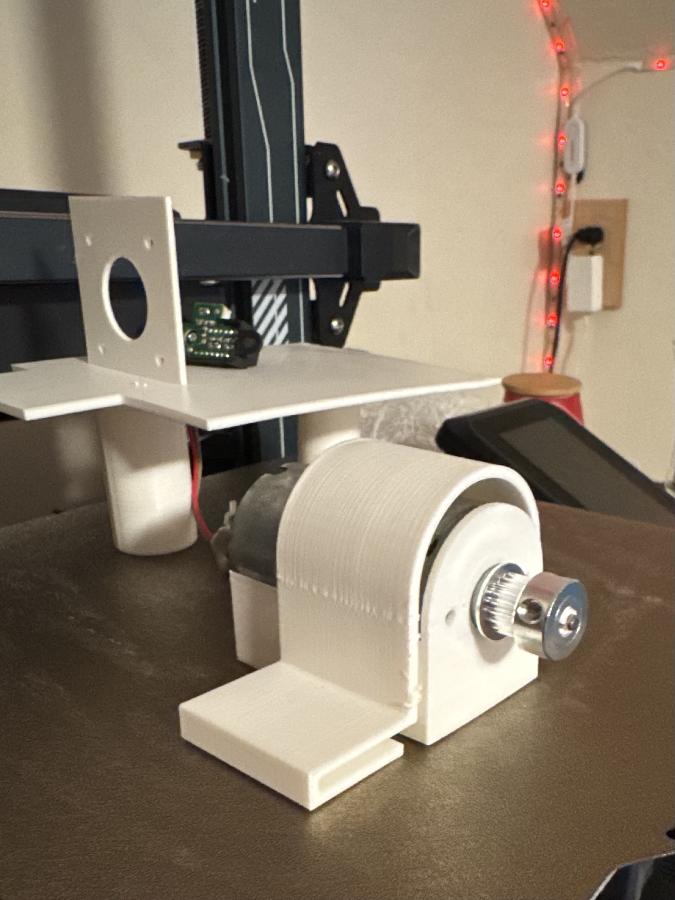 3D printed motor assembly for the dynamic sound attenuator